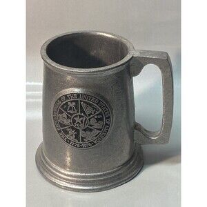 Nice Vintage 1976 Carroll N Abrams LTD Pewter USA Bicentennial Beer Mug Rare